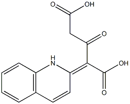 2-[(1,2-Dihydroquinolin)-2-ylidene]-3-oxopentanedioic acid Struktur