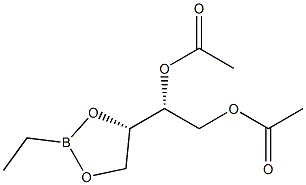 (1R)-1-[(4S)-2-Ethyl-1,3,2-dioxaborolan-4-yl]-1,2-ethanediol diacetate Struktur