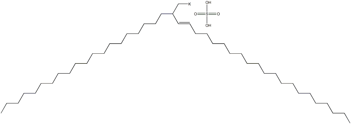 Sulfuric acid 2-icosyl-3-tricosenyl=potassium ester salt Struktur