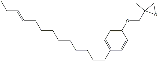 4-(10-Tridecenyl)phenyl 2-methylglycidyl ether Struktur