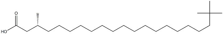 [R,(+)]-3,20,20-Trimethylhenicosanoic acid Struktur