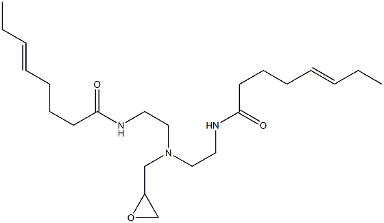 N,N-Bis[2-(5-octenoylamino)ethyl]glycidylamine Struktur