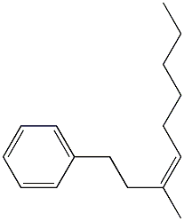 (Z)-3-Methyl-1-phenyl-3-nonene Struktur