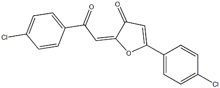 2-(4-Chlorobenzoylmethylene)-5-(4-chlorophenyl)furan-3(2H)-one Struktur