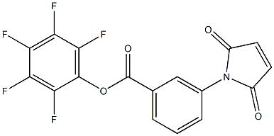 3-[(2,5-Dihydro-2,5-dioxo-1H-pyrrol)-1-yl]benzoic acid (pentafluorophenyl) ester Struktur