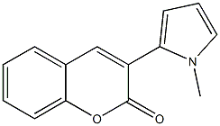 3-(1-Methyl-1H-pyrrol-2-yl)-2H-1-benzopyran-2-one Struktur