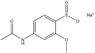 4-(Acetylamino)-2-methoxybenzenesulfinic acid sodium salt Struktur