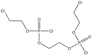 1,2-Bis[chloro(2-chloroethoxy)phosphinyloxy]ethane Struktur