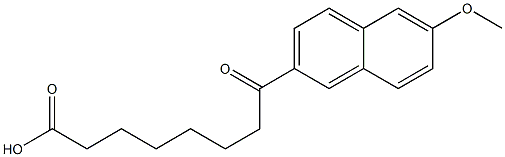 8-Oxo-8-[6-methoxy-2-naphtyl]octanoic acid Struktur