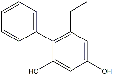 5-Ethyl-4-phenyl-1,3-benzenediol Struktur