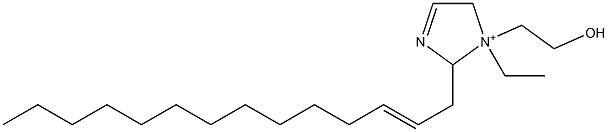 1-Ethyl-1-(2-hydroxyethyl)-2-(2-tetradecenyl)-3-imidazoline-1-ium Struktur