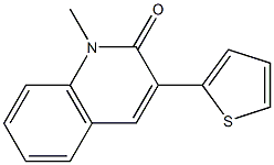 3-(Thiophen-2-yl)-1-methylquinolin-2(1H)-one Struktur