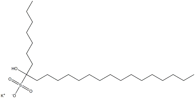 8-Hydroxytetracosane-8-sulfonic acid potassium salt Struktur