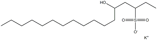 5-Hydroxyheptadecane-3-sulfonic acid potassium salt Struktur