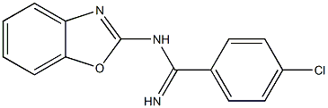 N1-(Benzoxazol-2-yl)-4-chlorobenzamidine Struktur