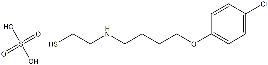 2-[[4-(p-Chlorophenoxy)butyl]amino]ethanethiol sulfate Struktur