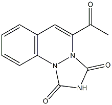 4-Acetyl-1H-2,3a,9b-triaza-3aH-cyclopenta[a]naphthalene-1,3(2H)-dione Struktur