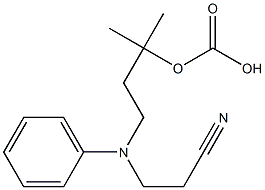 Carbonic acid 2-[N-(2-cyanoethyl)anilino]ethyl=isopropyl ester Struktur