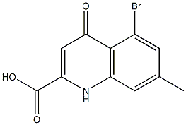 5-Bromo-7-methyl-1,4-dihydro-4-oxoquinoline-2-carboxylic acid Struktur