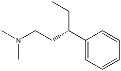 [S,(+)]-N,N-Dimethyl-3-phenyl-1-pentanamine Struktur