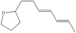 2-[(3E,5E)-3,5-Heptadienyl]tetrahydrofuran Struktur