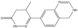 4,5-Dihydro-5-methyl-6-[(3,4-dihydroquinazolin)-7-yl]pyridazin-3(2H)-one Struktur