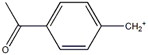 4-Acetylbenzyl cation Struktur