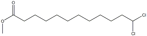 12,12-Dichlorolauric acid methyl ester Struktur