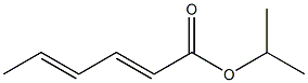 (2E,4E)-2,4-Hexadienoic acid isopropyl ester Struktur