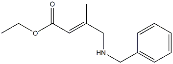 4-(Benzylamino)-3-methyl-2-butenoic acid ethyl ester Struktur