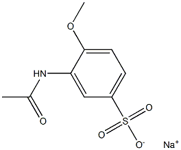 3-Acetylamino-4-methoxybenzenesulfonic acid sodium salt Struktur