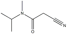 3-(Isopropylmethylamino)-3-oxopropanenitrile Struktur