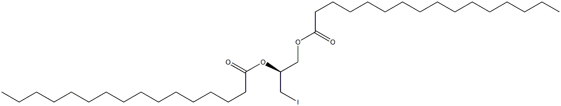 [S,(-)]-3-Iodo-1,2-propanediol dipalmitate Struktur