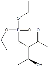 [(2S,3S)-2-Acetyl-3-hydroxybutyl]phosphonic acid diethyl ester Struktur