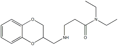 3-[[(1,4-Benzodioxan-2-yl)methyl]amino]-N,N-diethylpropionamide Struktur