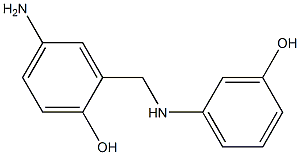 N-(2-Hydroxy-5-aminobenzyl)-3-hydroxyaniline Struktur