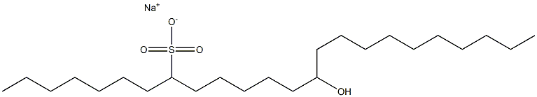 14-Hydroxytetracosane-8-sulfonic acid sodium salt Struktur