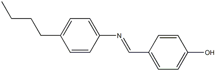 N-(4-Hydroxybenzylidene)-4-butylaniline Struktur