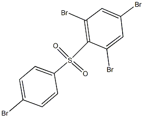 2,4,6-Tribromophenyl 4-bromophenyl sulfone Struktur