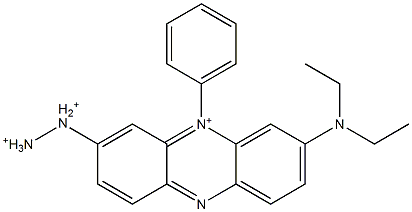 3-Diazonio-7-diethylamino-5-phenylphenazin-5-ium Struktur