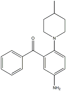 5-Amino-2-(4-methyl-1-piperidinyl)benzophenone Struktur