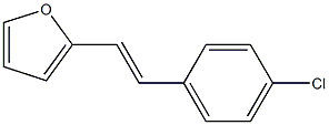 2-(4-Chlorostyryl)furan Struktur