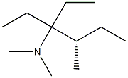 [S,(-)]-1,1-Diethyl-N,N,2-trimethyl-1-butanamine Struktur