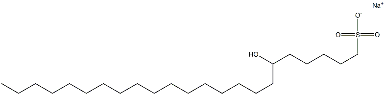 6-Hydroxytricosane-1-sulfonic acid sodium salt Struktur