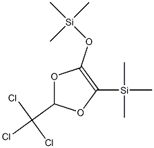 2-(Trichloromethyl)-4-[(trimethylsilyl)oxy]-5-(trimethylsilyl)-1,3-dioxole Struktur