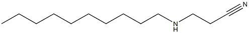 3-Decylaminopropiononitrile Struktur