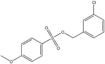 4-Methoxybenzenesulfonic acid 3-chlorobenzyl ester Struktur