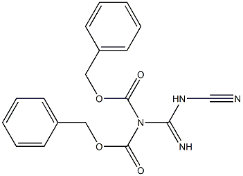 N,N-Bis(benzyloxycarbonyl)-N'-cyanoguanidine Struktur