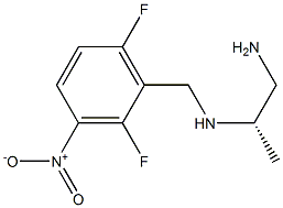 (2S)-2-[(3-Nitro-2,6-difluorobenzyl)amino]propan-1-amine Struktur