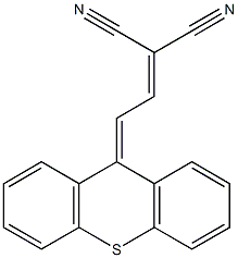 [2-(9H-Thioxanthen-9-ylidene)ethylidene]malononitrile Struktur